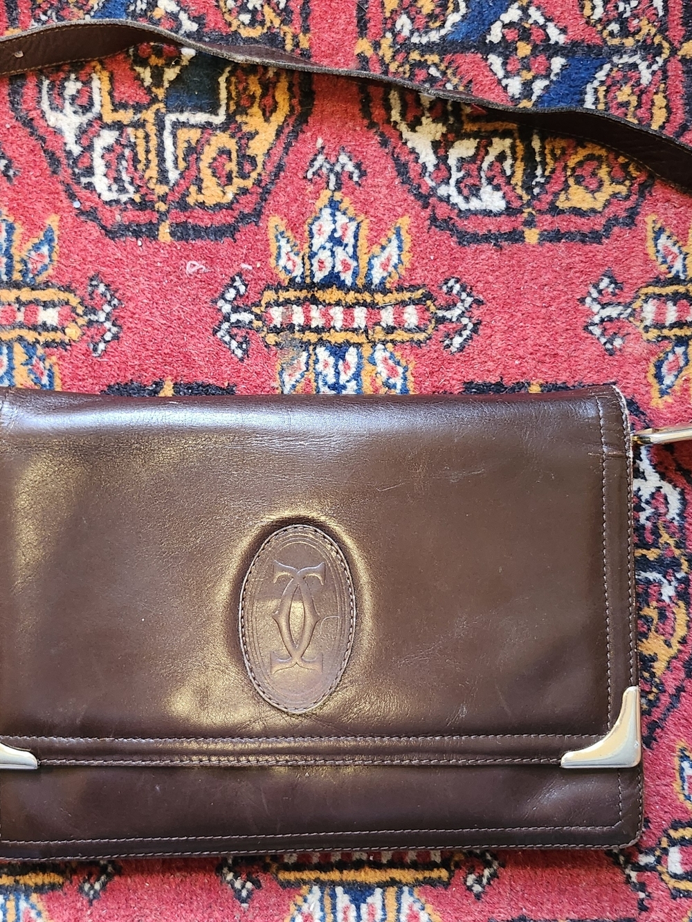 Vintage Leather Crossbody Purse